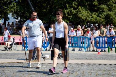 Deporte rural en la Plaza de los Fueros este jueves, 9 de julio
