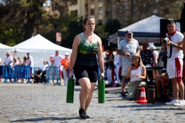 Deporte rural en la Plaza de los Fueros este jueves, 9 de julio