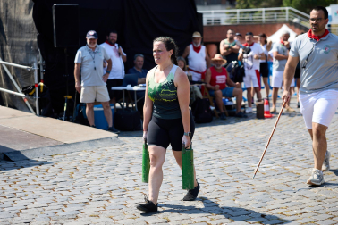 Deporte rural en la Plaza de los Fueros este jueves, 9 de julio
