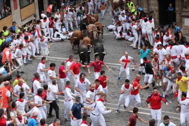 cuarto encierro de San Fermín 2026 en Pamplona