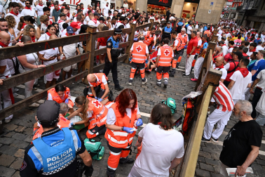 cuarto encierro de San Fermín 2026 en Pamplona