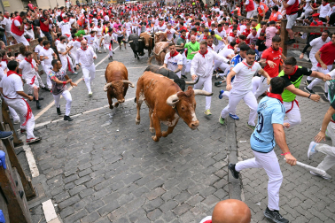 cuarto encierro de San Fermín 2026 en Pamplona