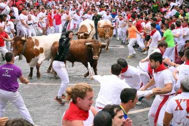 cuarto encierro de San Fermín 2026 en Pamplona
