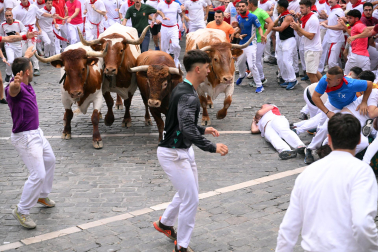 cuarto encierro de San Fermín 2026 en Pamplona