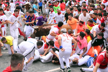 cuarto encierro de San Fermín 2026 en Pamplona