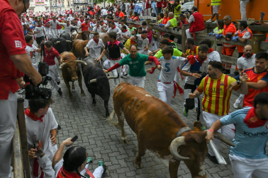 cuarto encierro de San Fermín 2026 en Pamplona