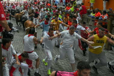 cuarto encierro de San Fermín 2026 en Pamplona