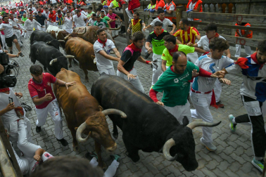 cuarto encierro de San Fermín 2026 en Pamplona