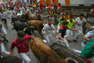 cuarto encierro de San Fermín 2026 en Pamplona