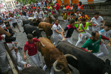 cuarto encierro de San Fermín 2026 en Pamplona