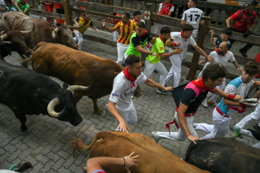 cuarto encierro de San Fermín 2026 en Pamplona