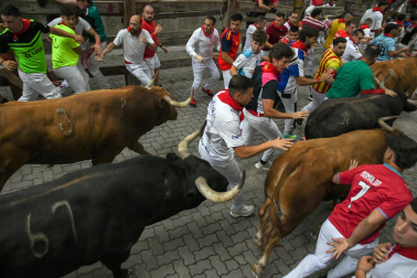 cuarto encierro de San Fermín 2026 en Pamplona