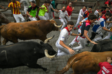 cuarto encierro de San Fermín 2026 en Pamplona