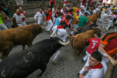 cuarto encierro de San Fermín 2026 en Pamplona