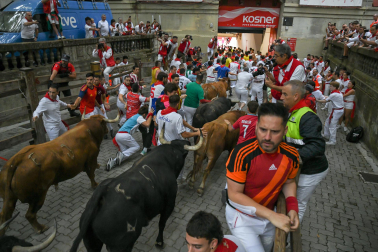cuarto encierro de San Fermín 2026 en Pamplona