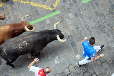 cuarto encierro de San Fermín 2026 en Pamplona SANTO DOMINGO