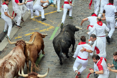 cuarto encierro de San Fermín 2026 en Pamplona SANTO DOMINGO