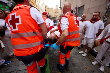 cuarto encierro de San Fermín 2026 en Pamplona SANTO DOMINGO