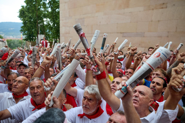 cuarto encierro de San Fermín 2026 en Pamplona SANTO DOMINGO