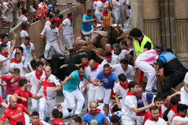 cuarto encierro de San Fermín 2026 en Pamplona