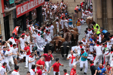 cuarto encierro de San Fermín 2026 en Pamplona