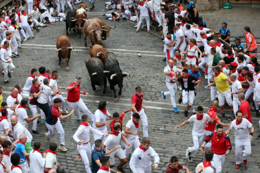 cuarto encierro de San Fermín 2026 en Pamplona
