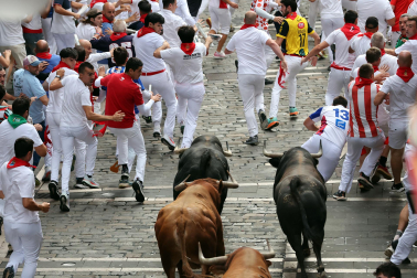 cuarto encierro de San Fermín 2026 en Pamplona