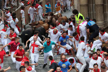 cuarto encierro de San Fermín 2026 en Pamplona