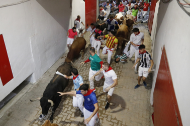 cuarto encierro de San Fermín 2026 en Pamplona