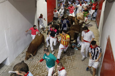 cuarto encierro de San Fermín 2026 en Pamplona