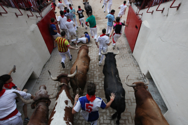 cuarto encierro de San Fermín 2026 en Pamplona