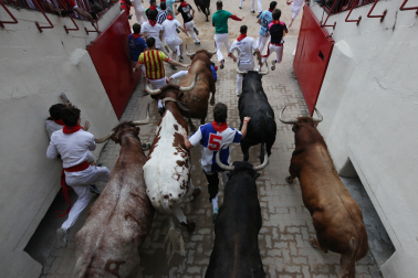 cuarto encierro de San Fermín 2026 en Pamplona