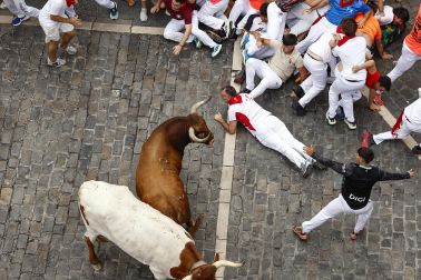 cuarto encierro de San Fermín 2026 en Pamplona