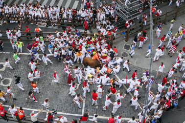 cuarto encierro de San Fermín 2026 en Pamplona