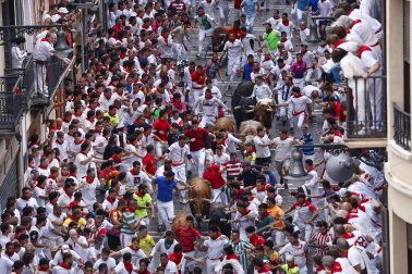 cuarto encierro de San Fermín 2026 en Pamplona