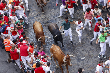 cuarto encierro de San Fermín 2026 en Pamplona