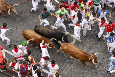 cuarto encierro de San Fermín 2026 en Pamplona