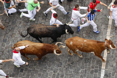 cuarto encierro de San Fermín 2026 en Pamplona
