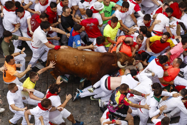 cuarto encierro de San Fermín 2026 en Pamplona