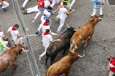 cuarto encierro de San Fermín 2026 en Pamplona