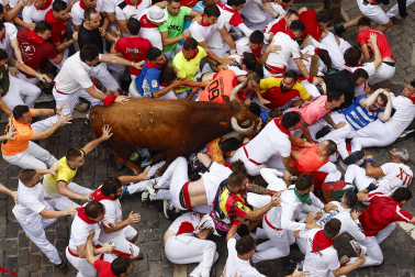 cuarto encierro de San Fermín 2026 en Pamplona