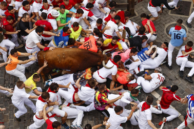cuarto encierro de San Fermín 2026 en Pamplona