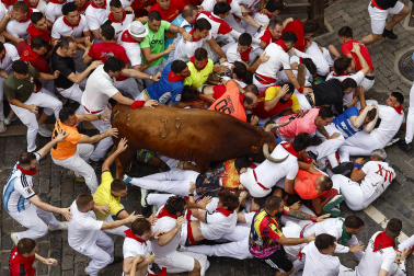 cuarto encierro de San Fermín 2026 en Pamplona