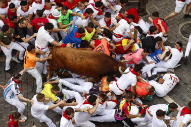 cuarto encierro de San Fermín 2026 en Pamplona