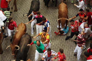 cuarto encierro de San Fermín 2026 en Pamplona