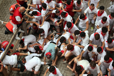 cuarto encierro de San Fermín 2026 en Pamplona