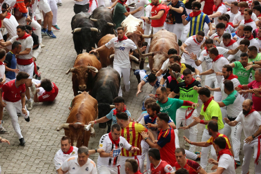 cuarto encierro de San Fermín 2026 en Pamplona
