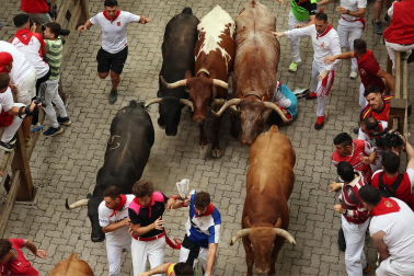 cuarto encierro de San Fermín 2026 en Pamplona