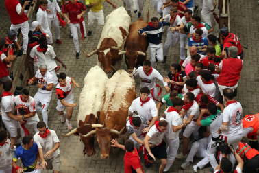 cuarto encierro de San Fermín 2026 en Pamplona