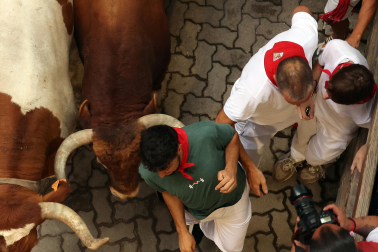 cuarto encierro de San Fermín 2026 en Pamplona